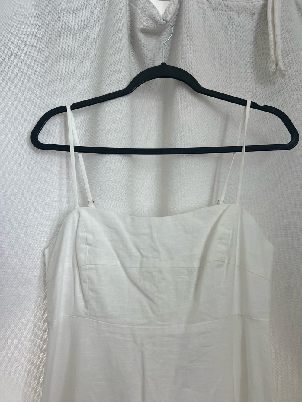 Showpo White Midi Dress with Spaghetti Straps - Picture 2 of 3